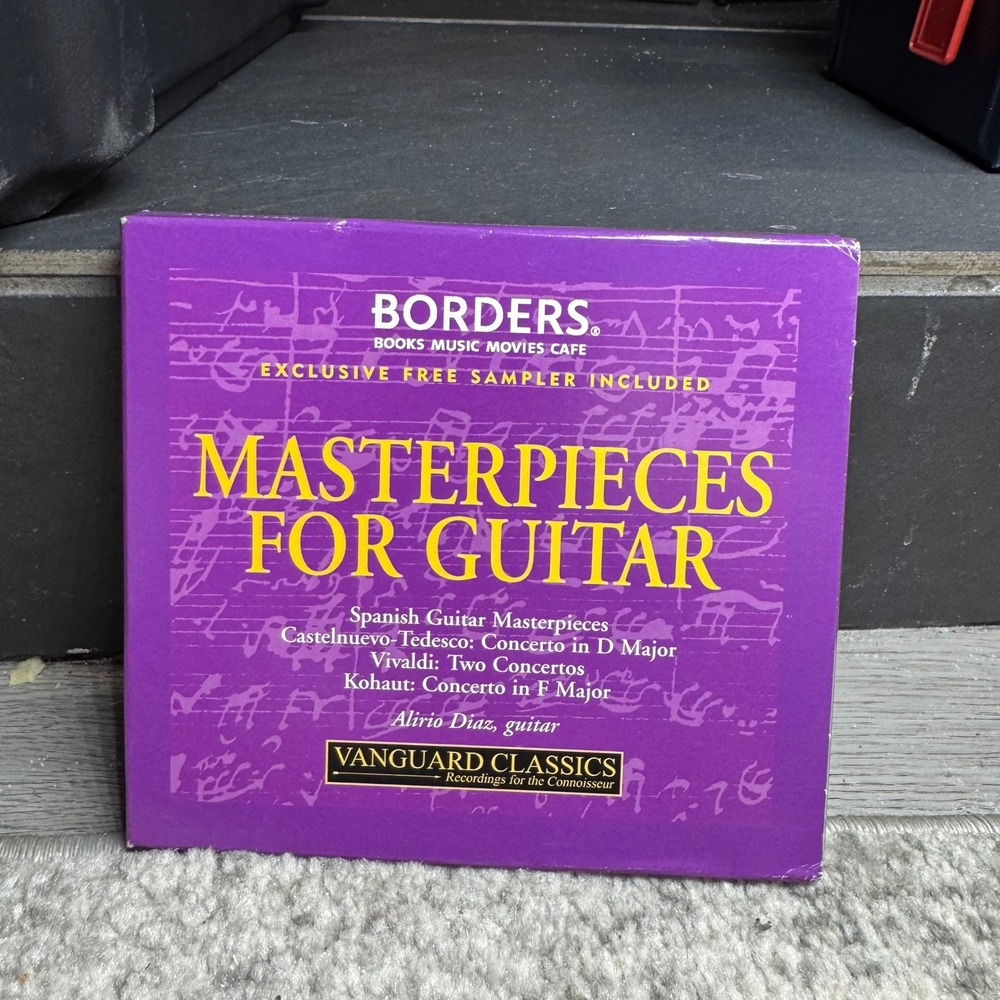 Masterpieces For Guitar Alirio Diaz Vanguard Classics 2 CD Set Borders Exclusive
